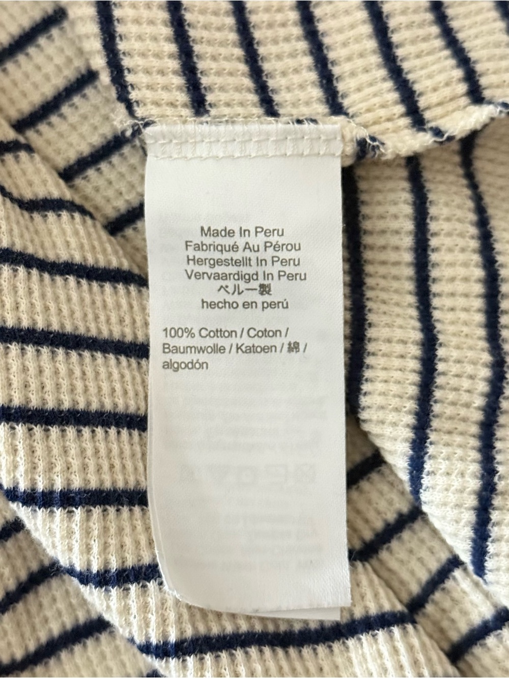 Madewell Stripe Waffle Knit Henley Tunic Sweater Dress XS - Picture 8 of 9